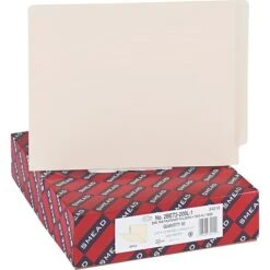 Smead Shelf-Master Reinforced Heavy Duty End Tab Classification Folder, Letter Size, Manila, 50/Box (34210)