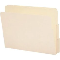 Smead End Tab File Folder, 1/3-Cut Tab, Letter Size, Manila, 100 Per Box (24130)