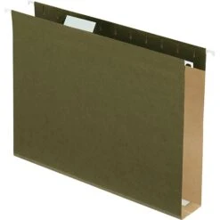 Pendaflex Box Bottom 5-Tab Hanging File Folders With 2" Expansion, Letter Size, Green, 25/Box (4152X2) -Esseltela Shop s0279277 s7