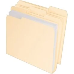 Pendaflex® Double Stuff® 3-Tab File Folder, Letter Size, Manila, 50/Box (ESS54459) -Esseltela Shop s0343128 s7