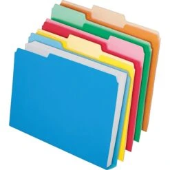 Pendaflex Double Stuff 3-Tab File Folder, Letter Size, Multicolor, 50/Box (ESS54460) -Esseltela Shop s0343129 s7