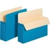 Cardinal Pendaflex Reinforced File Pocket, 3 1/2" Expansion, Letter Size, Blue (1524EBLU) -Esseltela Shop s0353279 s7