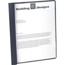 Oxford® Clear Front Report Covers, Dark Blue (55838)