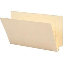 Smead End Tab File Folder, Reinforced Straight-Cut Tab, 1-1/2" Expansion, Legal Size, Manila, 50 Per Box (27275)