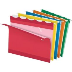 Pendaflex Ready-Tab 5-Tab Reinforced Hanging File Folders, Letter Size, Multicolor, 25/Box (42592) -Esseltela Shop s0466861 s7