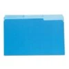 File Folders, Recycled, 2-Tone Blue, Legal Size, Top Tab, 1/3 Cut, 100/Box -Esseltela Shop s0511524 s7