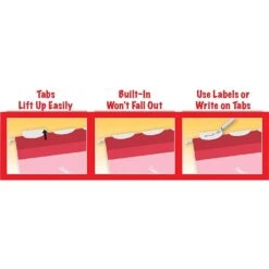 Pendaflex Ready-Tab 5-Tab Reinforced Hanging File Folders, Letter Size, Green, 25/Box (42590) -Esseltela Shop s0800427 s7