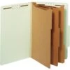 Heavy Duty Classification Folders, Legal, 3 Dividers, Embedded Fastener, Light Green, 10/Box -Esseltela Shop s0813594 s7