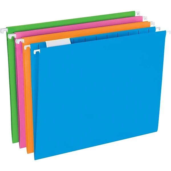 Pendaflex Glow 5-Tab Hanging File Folders, Letter Size, Multicolor, 25/Box (81672) 8 Pendaflex Glow 5-Tab Hanging File Folders, Letter Size, Multicolor, 25/Box (81672) - Image 6
