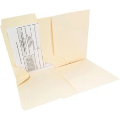Smead 3-in-1 SuperTab Oversized 3-Tab File Folders, Letter, Manila, 12/Pk (11904)