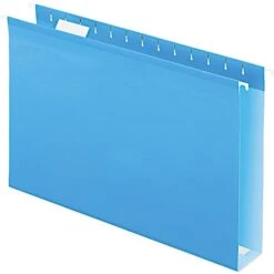 Pendaflex Reinforced 2" Extra Capacity Hanging Folders, Legal, Blue, 25/Box