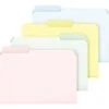 Pendaflex Pastel Color File Folders, 1/3 Cut Top Tab, Letter, Assorted, 100/Box -Esseltela Shop s0866694 s7