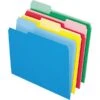 Pendaflex Two-Tone File Folders, 1/3 Cut Top Tab, Letter, Assorted Colors, 24/Pack -Esseltela Shop s0867830 s7