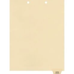 Medical Arts Press® Position 6 Colored End-Tab Chart Dividers, Hospital Records, Clear