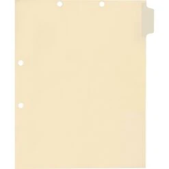 Medical Arts Press® Write-On Side-Tab Chart Dividers, Position 1