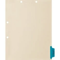 Medical Arts Press® Position 6 Colored Side-Tab Chart Dividers, Consult./Hosp. Reports, Med. Blue