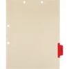 Medical Arts Press® Position 5 Colored Side-Tab Chart Dividers, Radiology, Red -Esseltela Shop s0891775 s7