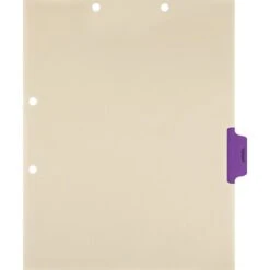 Medical Arts Press® Position 4 Colored Side-Tab Chart Dividers, Therapy, Purple