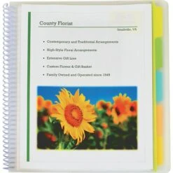 C-Line 10-Pocket Portfolio Folder With Write-On Tabs, Clear (CLI33650)