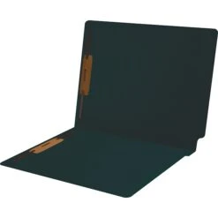 Medical Arts Press® End-Tab Folders; Positions 1 And 3 Fasteners, Dark Green, 50/Box