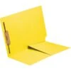 Medical Arts Press® 11 Pt. Colored End-Tab Pocket Folders; 1 Fastener, Yellow, 250/Box -Esseltela Shop s0953822 s7