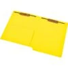Medical Arts Press® 14 Pt. Colored End-Tab Pocket Folders; 2 Fasteners, Yellow, 50/Box -Esseltela Shop s0953831 s7