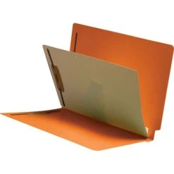 Medical Arts Press® Economy Mylar-Spine Classification Folders; 11 Pt, Orange, 40/Box