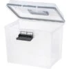 IRIS WeatherPro Portable File Box, Letter Size, Clear (110351) -Esseltela Shop s1018606 s7