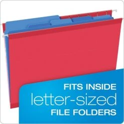 Pendaflex® Divide It Up® 4-Tab File Folder, Letter Size, Multicolor, 24/Pack (10772) -Esseltela Shop s1055961 s7