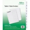 Avery Office Essentials Preprinted Dividers, 10-Tab, White, Set (11670) -Esseltela Shop s1067885 s7
