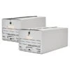 Quill Brand® 35% Recycled Corrugated Medium-Duty EZ Fold™ File Storage Boxes, String & Button, Legal Size, 12/Carton (3315501) -Esseltela Shop s1122466 s7
