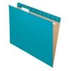 Pendaflex Recycled Hanging File Folders, 1/5 Tab, Letter Size, Teal, 25/Box (81614) -Esseltela Shop s1167924 s7
