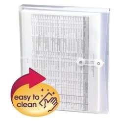 Smead Poly Wallets, 1.25" Expansion, Letter Size, Clear, 5/Pack (89521)