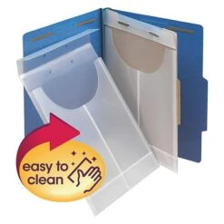 Smead Poly Retention Jacket, 3/4" Expansion, Letter/Legal Size, Clear, 24/Box (68191)