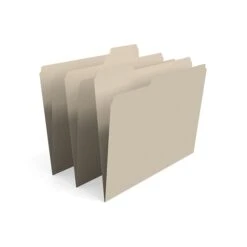 Staples File Folder, 3-Tab, Letter Size, Manila, 100/Box, 5 Boxes/Carton (TR56675CT)