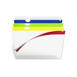 TRU RED™ Poly Index Folders, 1-Pocket, Letter Size, Assorted Colors, 10/Pack (TR36057)