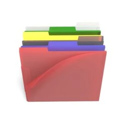 Staples File Folders, 1/3 Cut, Letter Size, Assorted Colors, 6/Pack (TR10847)