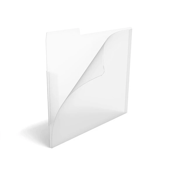 Staples File Folder, 3 Tab, Letter Size, Translucent Clear, 6/Pack (TR11863) 4 Staples File Folder, 3 Tab, Letter Size, Translucent Clear, 6/Pack (TR11863) - Image 2