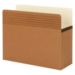 Smead Easy Grip Redrope File Pockets, 5.25" Expansion, Letter Size, Brown, 10/Box (73209) -Esseltela Shop s1190590 s7