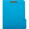 Quill Brand® Standard 3-Tab Colored File Folders, 2-Fasteners, Letter, Assorted Tabs, Blue, 50/Bx (7354BE) -Esseltela Shop s1192324 s7