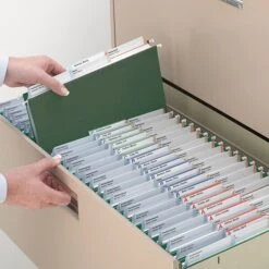 Smead Heavy Duty TUFF Hanging File Folders, 1/3-Cut Tab, Letter Size, Standard Green, 20/Box (64036) -Esseltela Shop s1192365 s7