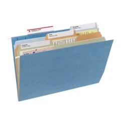 Smead Heavy Duty TUFF Hanging File Folders With Easy Slide™ Tab, 1/3 Cut, Letter Size, Multicolor, 15/Box (64040) -Esseltela Shop s1192375 s7