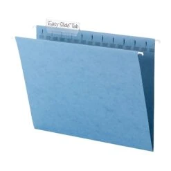 Smead TUFF Recycled Hanging File Folder, 3-Tab Tab, Letter Size, Blue, 18/Box (64041) -Esseltela Shop s1192385 s7
