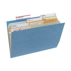 Smead TUFF Recycled Hanging File Folder, 3-Tab Tab, Letter Size, Blue, 18/Box (64041) -Esseltela Shop s1192386 s7