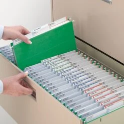 Smead Heavy Duty TUFF Recycled Hanging File Folder, 3-Tab Tab, Letter Size, Green, 18/Box (64042) -Esseltela Shop s1192410 s7