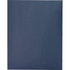 Quill Brand® 2-Pocket Folders With Fasteners Dark Blue, 25/Box (712823)