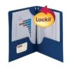 Smead Lockit 2-Pocket Presentation Folders, Dark Blue, 25/Box (87982) -Esseltela Shop s1198140 s7