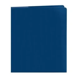 Smead Lockit 2-Pocket Presentation Folders, Dark Blue, 25/Box (87982) -Esseltela Shop s1198141 s7