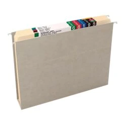 Smead Heavy Duty TUFF Hanging File Folders With Easy Slide™ Tab, 1/3 Cut, Letter Size, Steel Gray, 18/Box (64240) -Esseltela Shop s1198190 s7