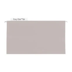 Smead Heavy Duty TUFF Hanging File Folders With Easy Slide™ Tab, 1/3 Cut, Legal Size, Steel Gray, 18/Box (64340) -Esseltela Shop s1198192 s7